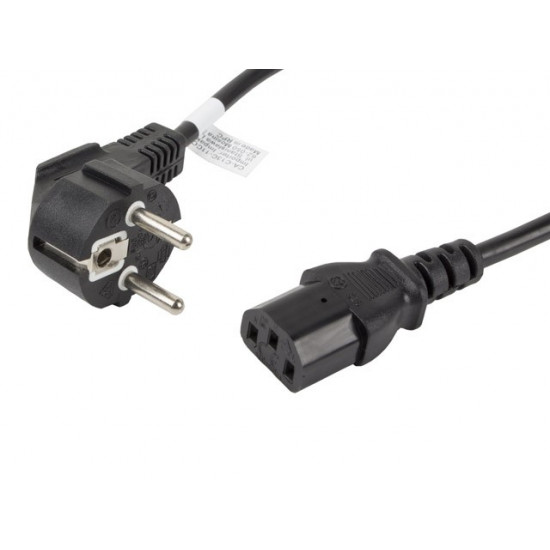 Power cable CEE 7/7 - IEC 320 C13 VDE 1.8M black