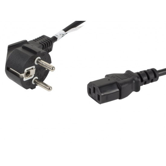 Power cable CEE 7/7 - IEC 320 C13 1.8M black