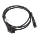 Power cable CEE 7/7 - IEC 320 C13 VDE 1.8M black