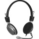 HEADPHONES WITH MICROPH ONE AURA 120 BLACK