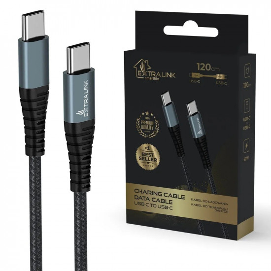 Cable USB Type-C to USB Type-C Smart Life 1.2m black