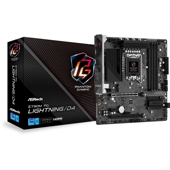 Motherboard Z790M PG Lightning/D4 S1700 4DDR4 HDMI M2 mATX