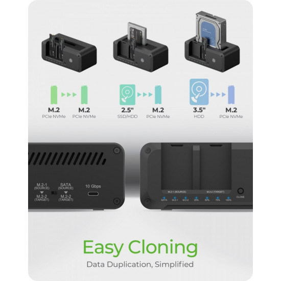 ICY BOX IB-2924MSCL-C31 Docking&CloneStation