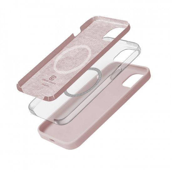 Case iPhone 15 MagSafe sand pink