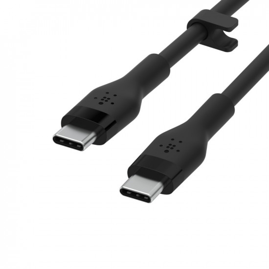 Cable BoostCharge USB-C/USB-C 2.0 silicone 1m, black