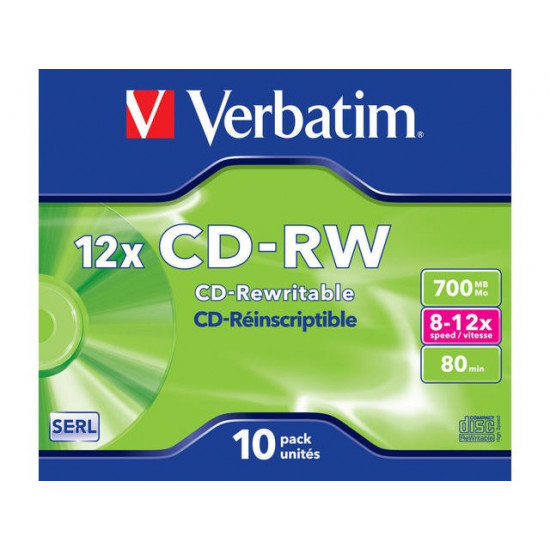 CD-RW 12x 700MB 10P JC 43148 