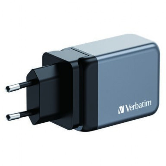 VERBATIM GNC-65 32201 GaN 65W, 2xUSB-C 1xUSB-