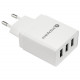 PHONE CHARGER 3X USB 3, 4A WHITE