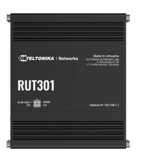 Router RUT301 4xLAN, 1xWAN, USB 2.0, 2xDI, 2xDO