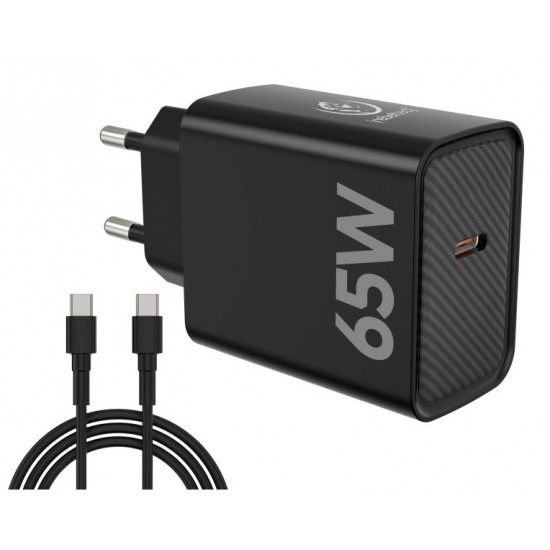 Fast charger PD65W USB-C for notebooks, smartpho