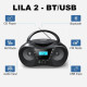 Radio player CD LILA2 USB/BT black