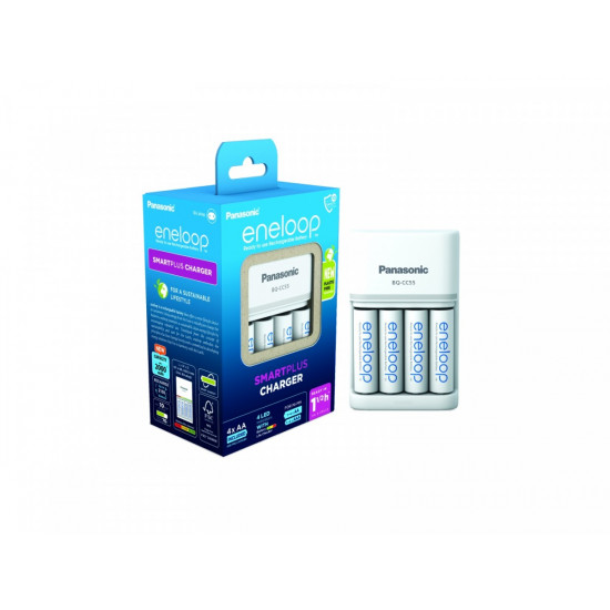 Eneloop charger Smart and Quick BQCC55+AA 4pc