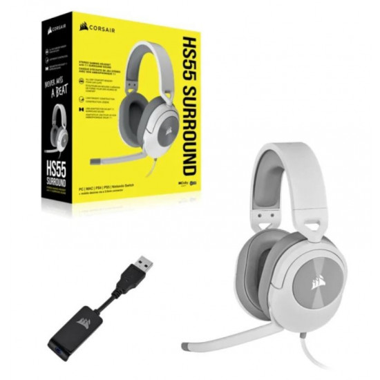 HS55 Surround Headset White