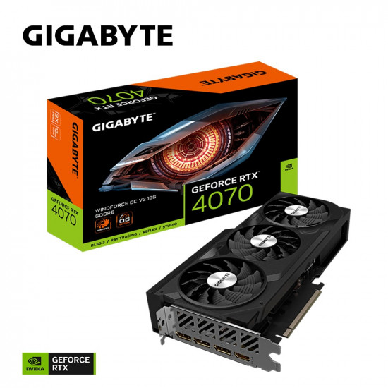 Graphics card GeForce RTX 4070 WINDFORCE 2X OC V2 12GB GDDR6 192bit