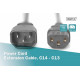 Power Cord extension Type IEC C14/IEC C13 M/F black 1,8m