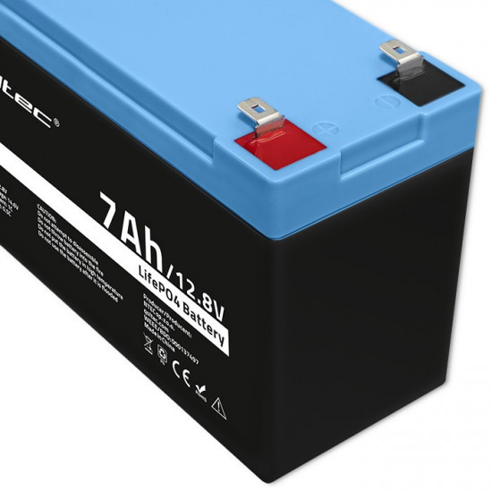 LiFePO4 battery 12.8V 7Ah,89.6Wh,BMS