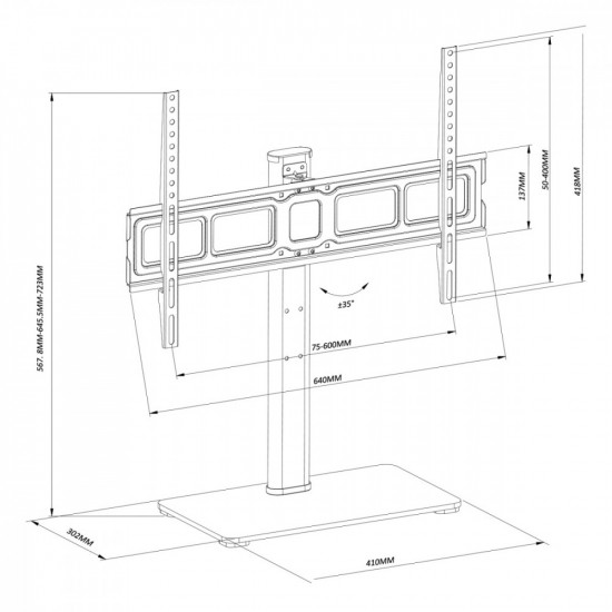 TV Stand mount 40kg MC-386