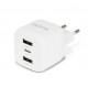 Charger GaN 32W 2xUSB-A 1xUSB-C white