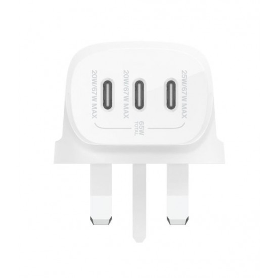 BOOSTCHARGE Charger 67W USB-Cx3 PPS White