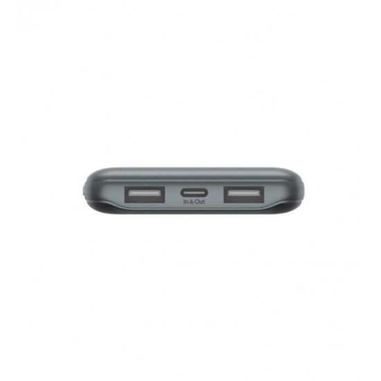 PowerBank 10 000mAh USB A i C 15W space gray