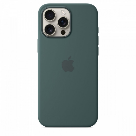 Silicone case with MagSafe for iPhone 16 Pro Max - Lake Green