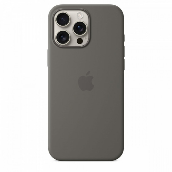 Silicone case with MagSafe for iPhone 16 Pro Max - Stone Gray