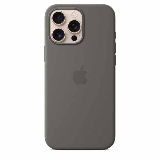 Silicone case with MagSafe for iPhone 16 Pro Max - Stone Gray