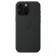 Silicone case with MagSafe for iPhone 16 Pro Max - Black