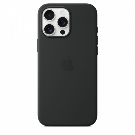 Silicone case with MagSafe for iPhone 16 Pro Max - Black