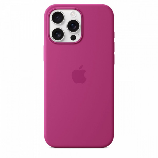 Silicone case with MagSafe for iPhone 16 Pro Max - Fuchsia