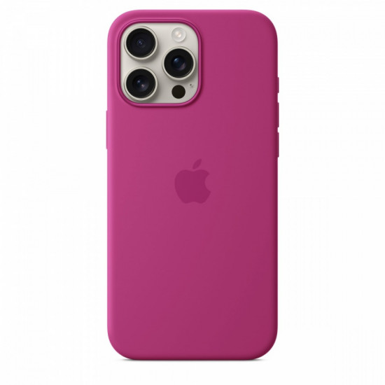 Silicone case with MagSafe for iPhone 16 Pro Max - Fuchsia