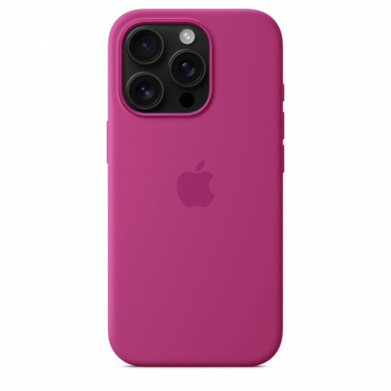 Silicone case with MagSafe for iPhone 16 Pro - Fuchsia