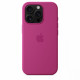 Silicone case with MagSafe for iPhone 16 Pro - Fuchsia