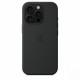 Silicone case with MagSafe for iPhone 16 Pro - Black