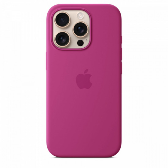 Silicone case with MagSafe for iPhone 16 Pro - Fuchsia