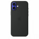 Silicone case with MagSafe for iPhone 16 Plus - black