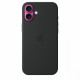 Silicone case with MagSafe for iPhone 16 Plus - black