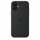 Silicone case with MagSafe for iPhone 16 Plus - black