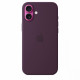 Silicone case with MagSafe for iPhone 16 Plus - plum