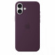 Silicone case with MagSafe for iPhone 16 Plus - plum