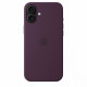 Silicone case with MagSafe for iPhone 16 Plus - plum