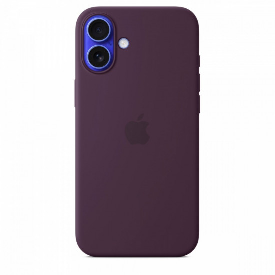 Silicone case with MagSafe for iPhone 16 Plus - plum