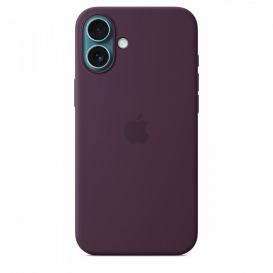 Silicone case with MagSafe for iPhone 16 Plus - plum