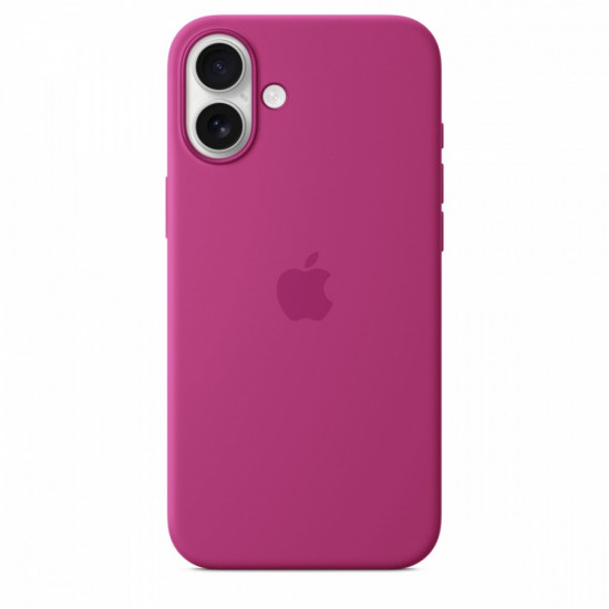 Silicone case with MagSafe for iPhone 16 Plus - fuchsia