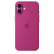 Silicone case with MagSafe for iPhone 16 Plus - fuchsia