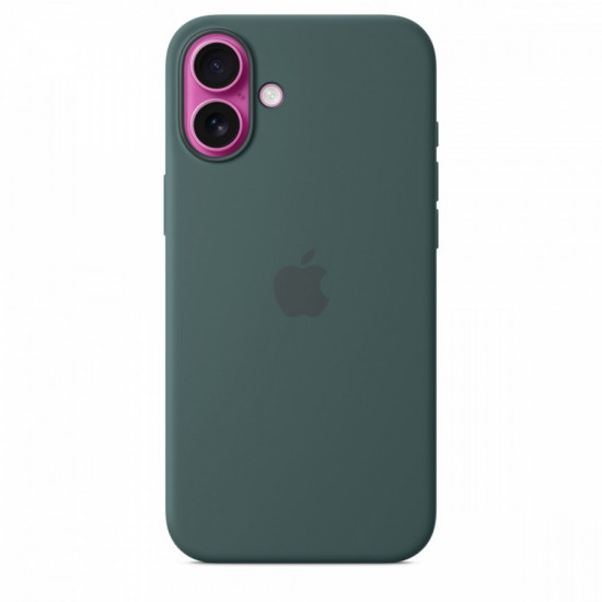 Silicone case with MagSafe for iPhone 16 Plus - lake green