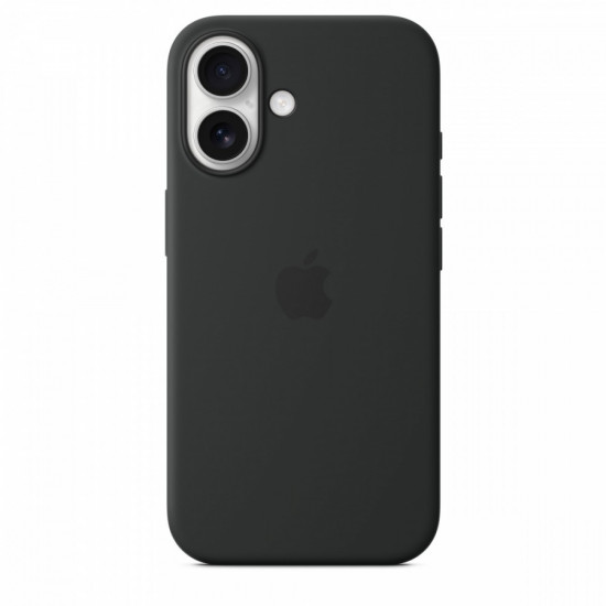 Silicone case with MagSafe for iPhone 16 - black