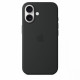 Silicone case with MagSafe for iPhone 16 - black