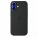 Silicone case with MagSafe for iPhone 16 - black