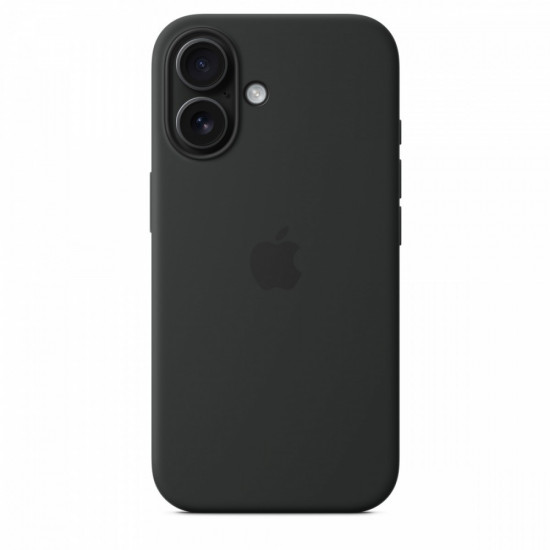 Silicone case with MagSafe for iPhone 16 - black